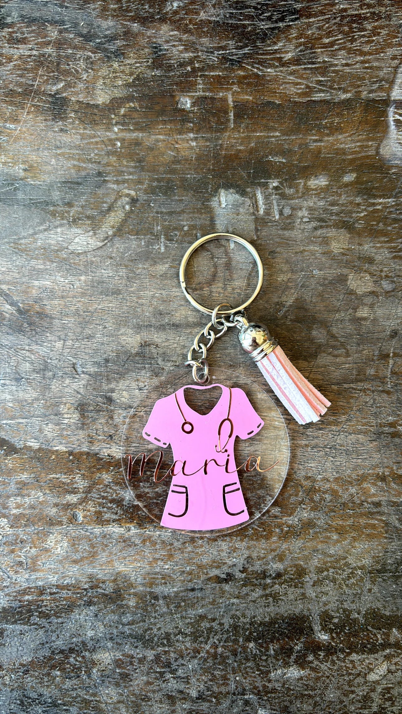 Llavero Dibujo + Nombre - Aroa Dedales