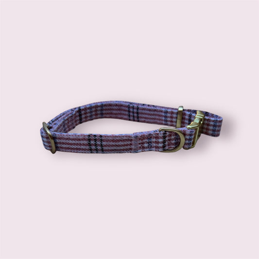 Collar - Cuadro Escocés Rosado
