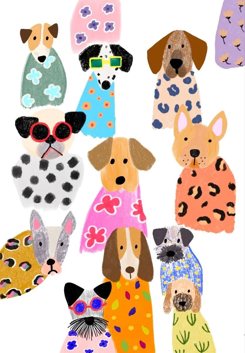 Sticker perros - Aroa Dedales