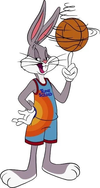 Sticker Bugs Bunny con balón - Aroa Dedales