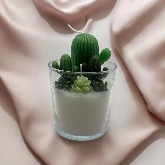 Vela aromática - Vaso cactus - Aroa Dedales