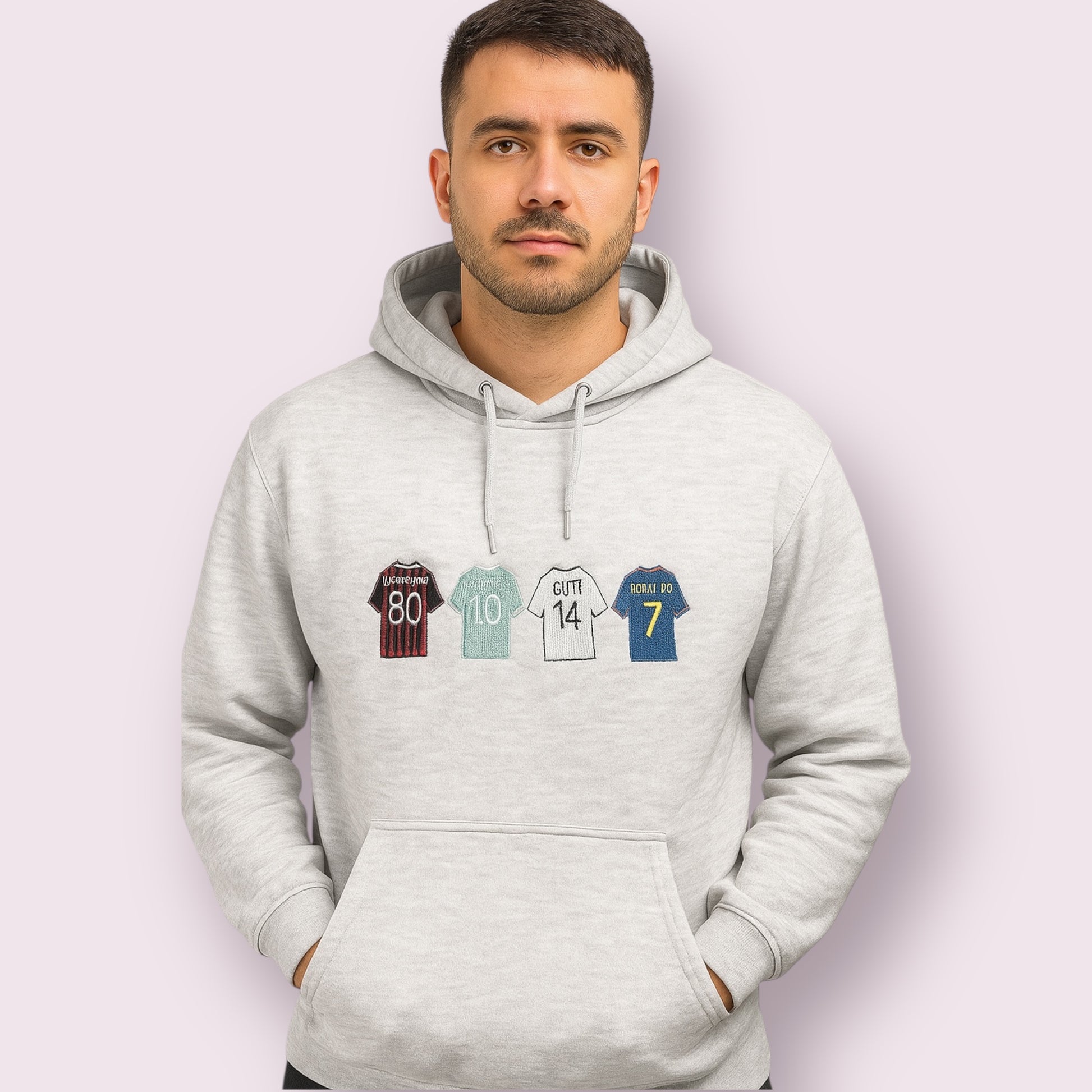 Sudadera fútbol Camisetas históricas bordadas – Aroa